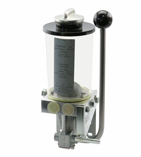 PF-215-UEV-S1 - Vogel / SKF piston Pump incl. reservoir - 1,0 liter - output 15 ccm - pressure 32 bar - semi fluid grease 000,00