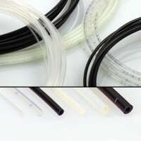 Plastic tube - Ø 4x0,85 mm -  transparent - semi-rigid - 72 bar