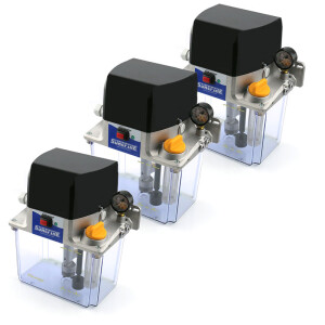 3 pieces - Delimon single line pump Surefire II - for oil - without control - 230 Volt - max. 30 bar - 3 liters