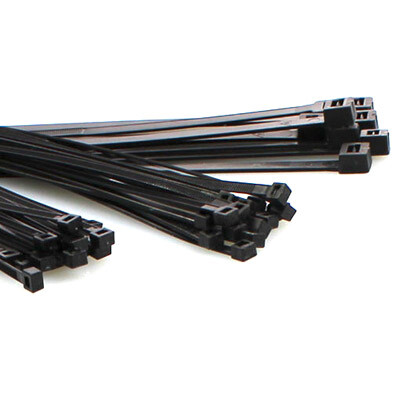 100-025 - Cable ties - 200 mm - 5 mm wide - 100 pcs - black