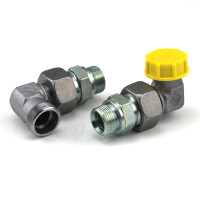 100-203 - Filling connections for grease filing pumps 90° - M26 female - 71 mm - Steel - for grease filling pumps without stub
