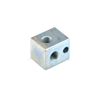 100-211 - Greasing block - 1 connection - M10x1 thread - 30 mm - T-drilling - Steel