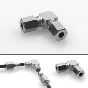 1015-100 - Elbow connector- 90°  angled - Ø 6 mm - Steel, galvanized