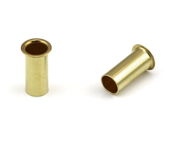 104-203 - Reinforcing socket - Ø 2,3 mm - Brass - for plastic tubes