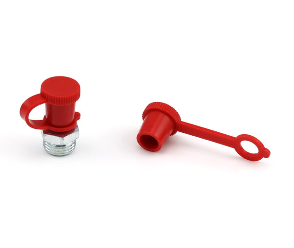250-000-Kappe - Protection cap - for Grease nipple - Plastic - red