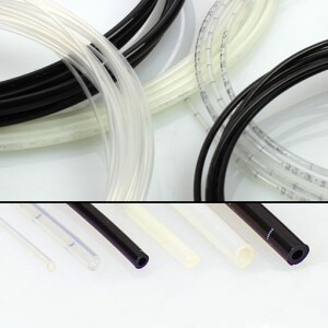 100-006-T-V - Plastic tube - Ø 4 mm bis Ø 12 mm - transparent / black