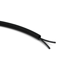 PA6-Protective hose - unslotted - black - price per meter