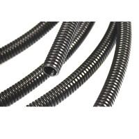 PA6-Protective hose - unslotted - black - price per meter