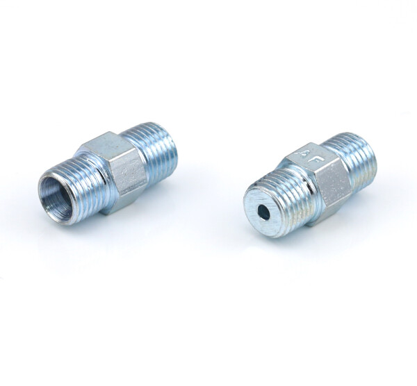 106-033-RVV-VA - Straight screw coupling - Stub - with non-return valve - M 10x1 keg - Ø 6 mm - Stainless steel