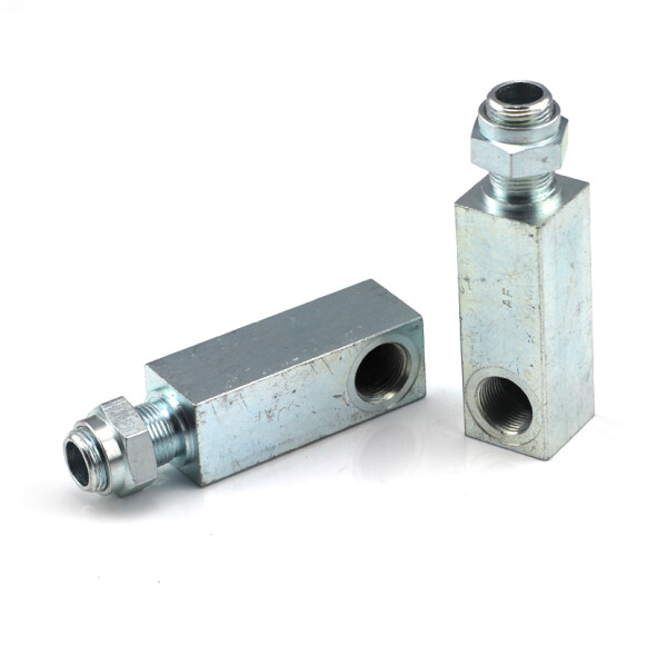 Adapters for filling connections - 90° - M 20x1,5  - Length: 80 mm
