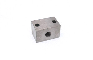 5029-301 - Greasing block - 1 connection - 1/8" BSP - Straight drilling - Stainless steel