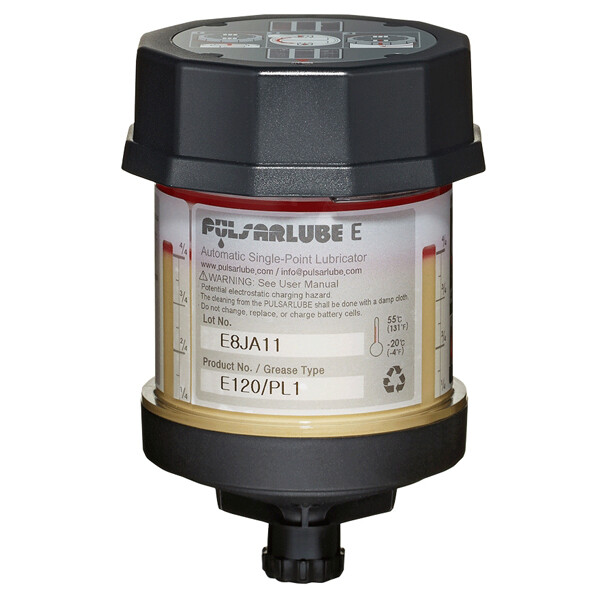 10 x Lubricator Pulsarlube E - 120 ml - filled with NLGI 2 High temperature grease - Powerful under vibration and shock loads