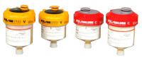 10 x Lubricator Pulsarlube V - 250 ml - filled with NLGI 2 Food grease H1 - NSF H1-compliant, Synthetic, Especially for food/pharmaceutical industry, Good pumpability