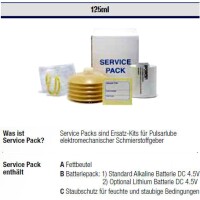 10x 125 ml Service Pack for Pulsarlube M, Mi, MS, EX/EXPL and BT prefilled with NLGI 2 High speed grease - Oxidation and aging stable, Good wear protection, High speed characteristics