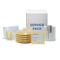 10x 125 ml Service Pack for Pulsarlube M, Mi, MS, EX/EXPL and BT prefilled with NLGI 2 Organic Universal grease - Quickly biodegradable, Good low-temperature properties, High aging resistance