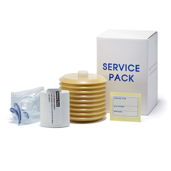 10x 250 ml Service Pack for Pulsarlube M, Mi, MS, EX/EXPL and BT prefilled with NLGI 2 High speed grease - Oxidation and aging stable, Good wear protection, High speed characteristics