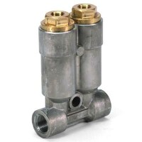 Bijur Delimon ZEM392C-V - Piston distributor 392 - for Oil and fluid grease - Outlets: 2 - 0,20-1,50 ccm