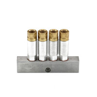 Bijur Delimon 324-403-3 - Single-line distributor ZEM 324 - 0,03 cm per stroke - Inlet IG M10x1 - Outlet M8x1