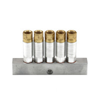 Bijur Delimon 325-403-3 - Single-line distributor ZEM 325 - 0,03 cm per stroke - Inlet IG M10x1 - Outlet M8x1