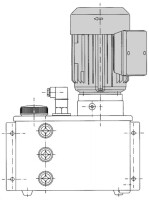 Bijur Delimon ADM06A02A01 - Gear Pump AD-M - 230/400V - max. 30 bar - 0,06 l/min - 4 L reservoir