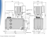 Bijur Delimon ADM12A00A00 - Gear Pump AD-M - max. 30 bar - 1,2 l/min - 4 L reservoir - Without motor and accessories