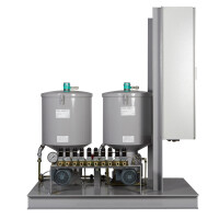 Bijur Delimon Dual-line Pump BSB01A01OB03 - 1 outlet - 230/400V - 100 liter - Level switch and Manometer