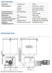 Bijur Delimon Dual-line Pump BSB01A01OC02 - 1 outlet - 230/400V - 30 liter - Manometer