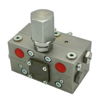 Bijur Delimon DR402A0205 - Reversing valve DR4-2 - 200 bar without return flow - Proximity switch - Mounting bracket with lug