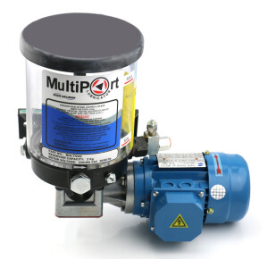 Bijur Delimon MULTI4BEO - Pump MULTIPORT - 4 l Reservoir - For Oil - With level switch - 480V/60Hz