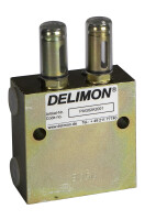Bijur Delimon PAG02A2002 - distributor PAG - 2 outlets - 2 ccm/half-cycle - with control unit