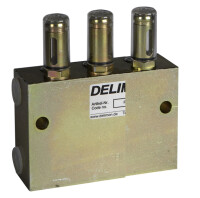 Bijur Delimon PAG03A2003 - distributor PAG - 3 outlets - 2 ccm/half-cycle - with control unit