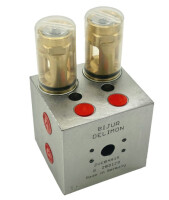 Bijur Delimon ZVC03A15 - Dual-line distributor ZV-C - 3 outlets - Continuous casting - Dosage continuously adjustable from 2.5 ccm to 15 ccm