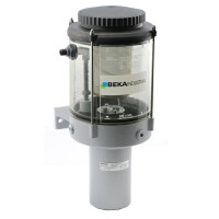 25631011311000 - BEKA MAX - Pneumatic Pump - for oil - 10 cm³/stroke - 2 Liter Plastic Reservoir - 3/2 Wege Solenoid valve - Outlet right