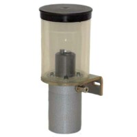 2562015011100 - BEKA MAX - Pneumatic Pump - for oil - 15 cm³/stroke - 1,2 Liter Plastic Reservoir - 3/2 Wege Solenoid valve - Outlet right