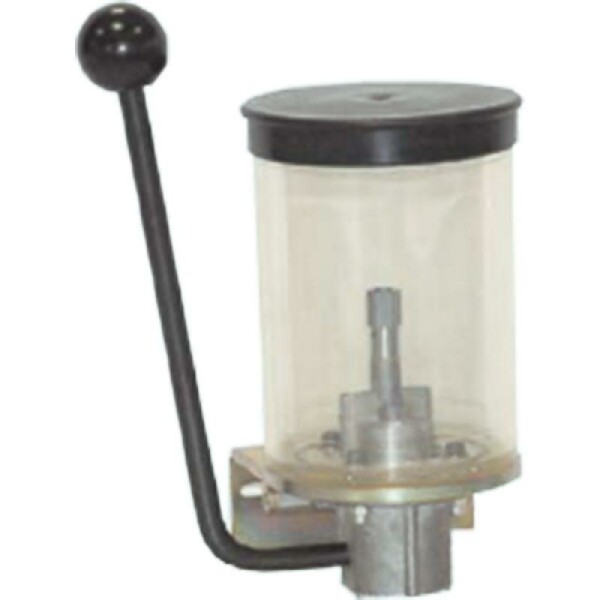 25330611000-V - Groeneveld Beka-Max - manual piston Pump - for oil - 6-10cm³/stroke - 1,2 liter plastic reservoir