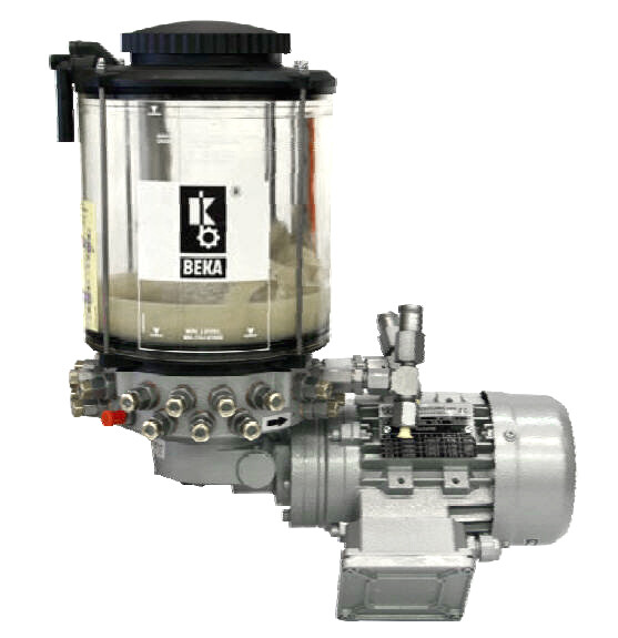2016N30001D100-V - BEKA MAX - Grease lubrication Pump - 220/380 V - Electric motor - 2,5 / 4,0 kg / 8,0 kg Reservoir - PE 50 - Fill level monitoring