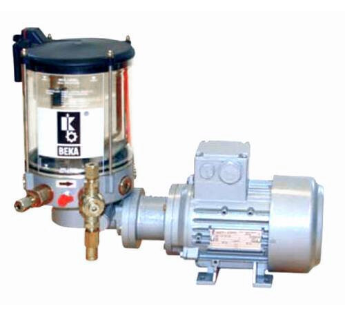 20143004D1000-V - BEKA MAX - Grease lubrication Pump - 220/400 V - Three-phase motor - 2,5 / 4,0 / 8,0 kg Plastic Reservoir - PE 120 - Fill level monitoring