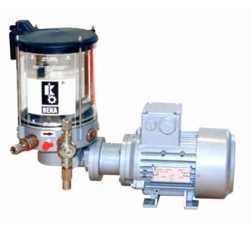 20143004C1000-V - BEKA MAX - Grease lubrication Pump - 220/400 V - Three-phase motor - 2,0 / 4,0 kg Sheet steel Reservoir - PE 120 - Fill level monitoring