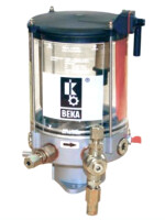 20152003D2000 - BEKA MAX - Grease lubrication Pump with shaft - without motor - 4,0 kg Plastic Reservoir - PE 120 - Fill level monitoring - 19:1