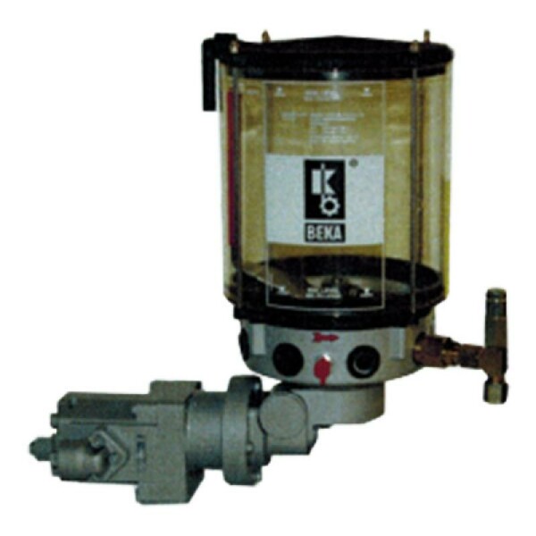 21630119000-V - BEKA MAX - Piston Pump - Grease - Hydraulic motor - 2-8 kg Plastic reservoir - Pump element 120 with pressure control valve