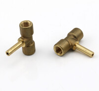 DY964 - Vogel / SKF T-connector - M10x1 (d1) - for tube Ø 6 mm - Brass