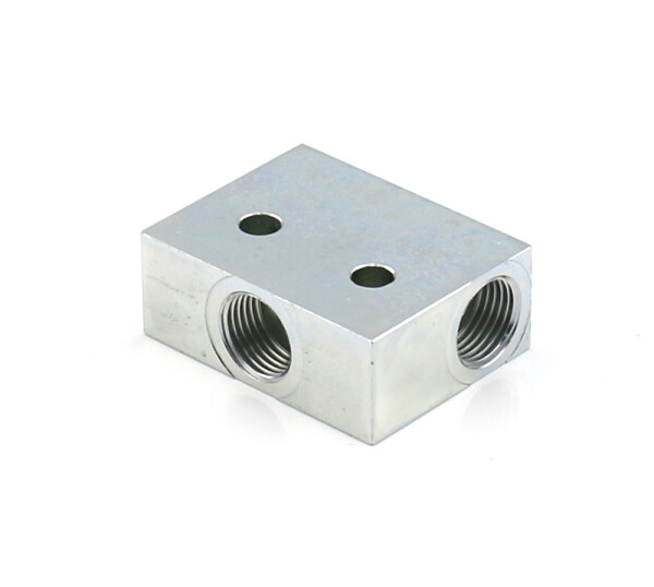 DAT510-S1 - Vogel / SKF T-connector - for tube Ø 8 mm (1x) and Ø 10 mm (2x) - Steel galvanized