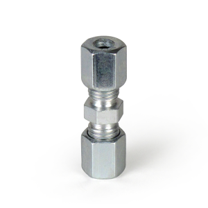406-406 - Vogel / SKF Straight connector - for tube Ø 6 mm (d) - 6 mm (d1) - Steel galvanized - Series L