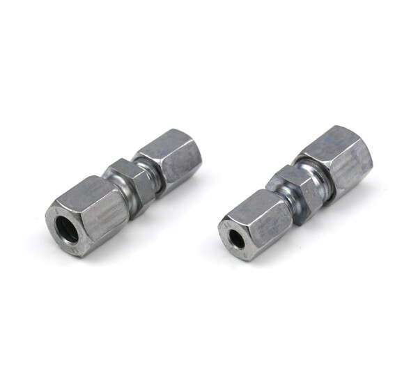 504-410 - Vogel / SKF Straight connector - for tube Ø 6 mm (d) - 4 mm (d1) - Steel galvanized - Series L