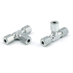 476-006-001 - Vogel / SKF T-connector with EO2-union nut - for tube Ø 6 mm (d) - Steel galvanized