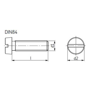 DIN84-M3X5-4.8-V - Vogel / SKF Self-taping screw