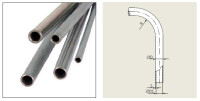 982-120-040 - Vogel / SKF steel pipe - 4 x 1 mm- galvanized - Length: 1 Meter
