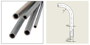 982-120-100 - Vogel / SKF steel pipe - 10 x 1 mm - galvanized - Length: 1 Meter