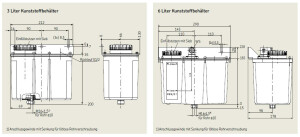 KW6-S1 - Vogel / SKF reservoir KW6-S1 - Oil - 6 Liter - Plastic - With float switch