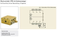 VPBG-8-ZY - Vogel / SKF Block distributors VPBG-8-ZY - Connection: G 1/8 - With cycle indicator
